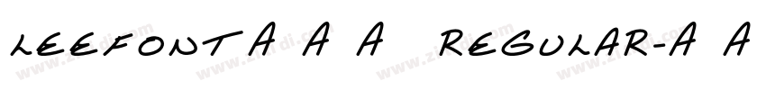 LeeFont蒙黑体 Regular字体转换